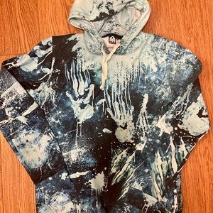 INTO THE AM Hoodie Large - Abstract Paint hands